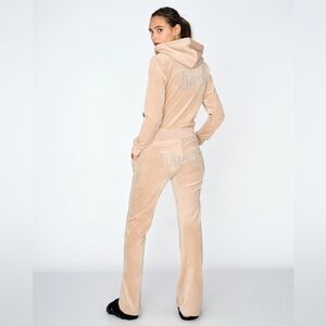 Juicy Couture Taupe Velour Track Suit